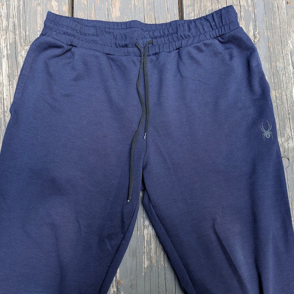 Spyder Active Men's Jogger Sweatpants Navy Blue Drawstring Pockets Size L